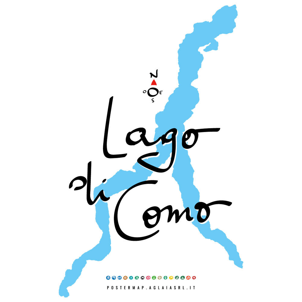 Dettaglio grafica unisex Lago di Como